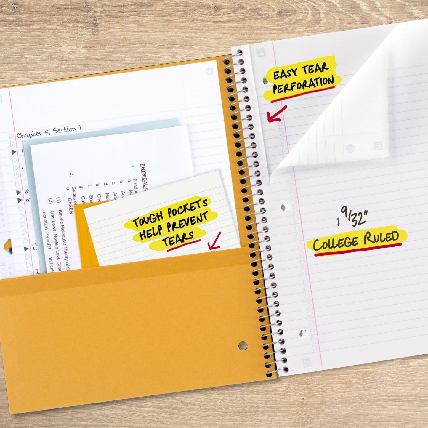 Five Star - Cuaderno de rayas en espiral K-12