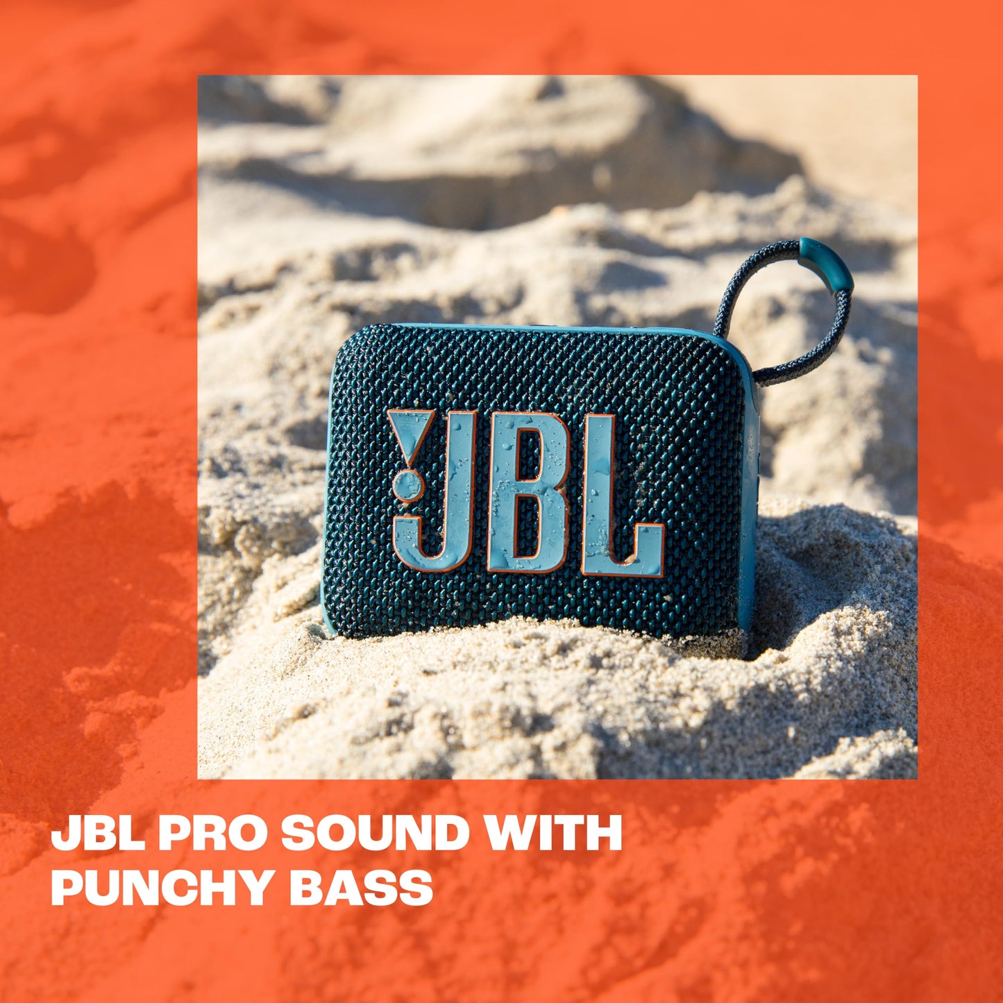 JBL Go 4 - Altavoz Bluetooth ultra portátil, impermeable y a prueba de polvo, sonido Big Pro con graves fuertes, batería integrada de 7 horas, fabricado en parte con materiales reciclados (negro)