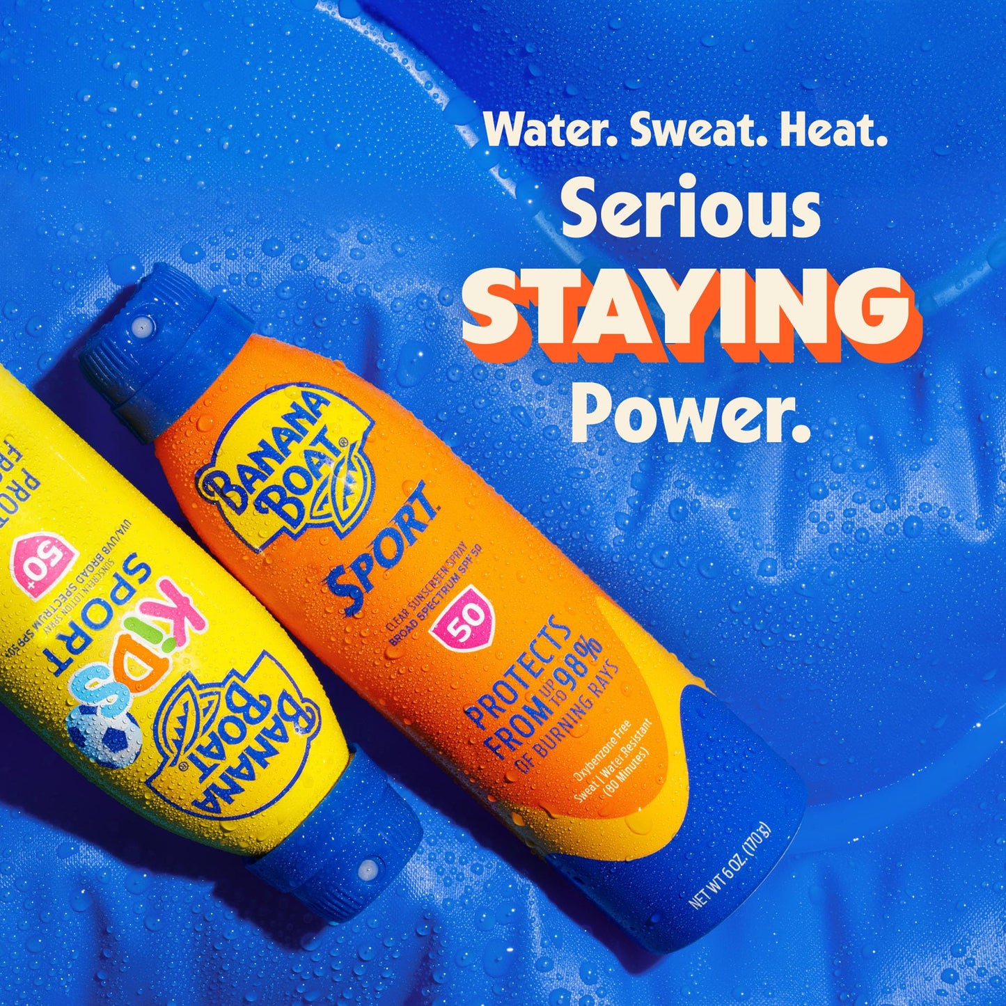 Protector solar en spray de amplio espectro Banana Boat, rendimiento deportivo, ultra pulverización, 2 unidades, SPF 30, 2 unidades, 170 g
