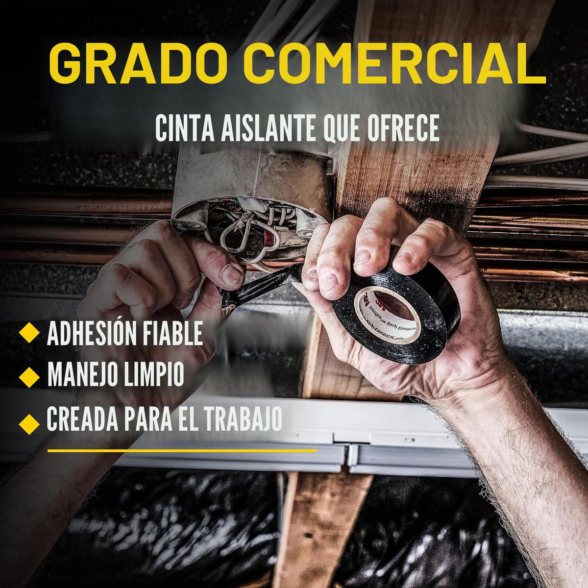 Scotch Cinta eléctrica de vinilo 700, 1 rollo, negro, 3/4 pulgadas x 66 pies, uso general, grado comercial, clasificado para temperaturas de hasta 194 grados, altamente flexible, elástica y