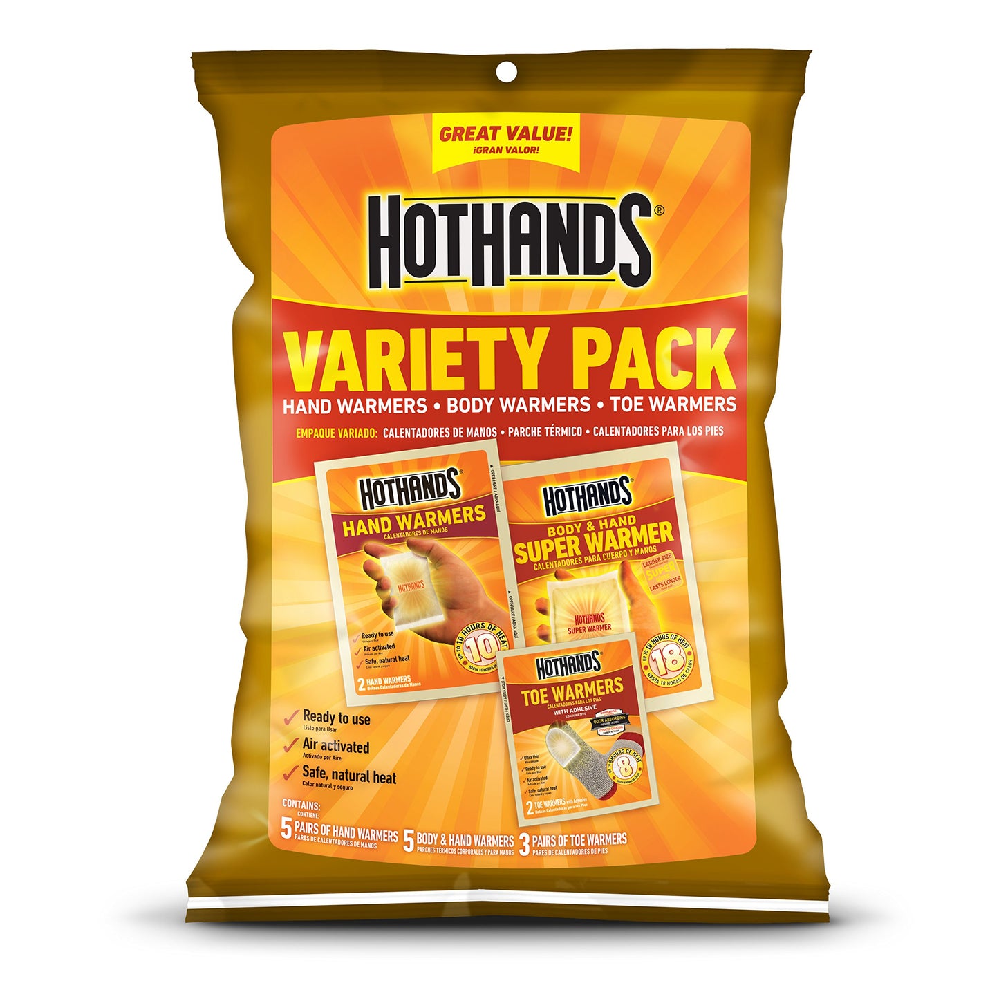 Hothands Calentadores Variedad Pack