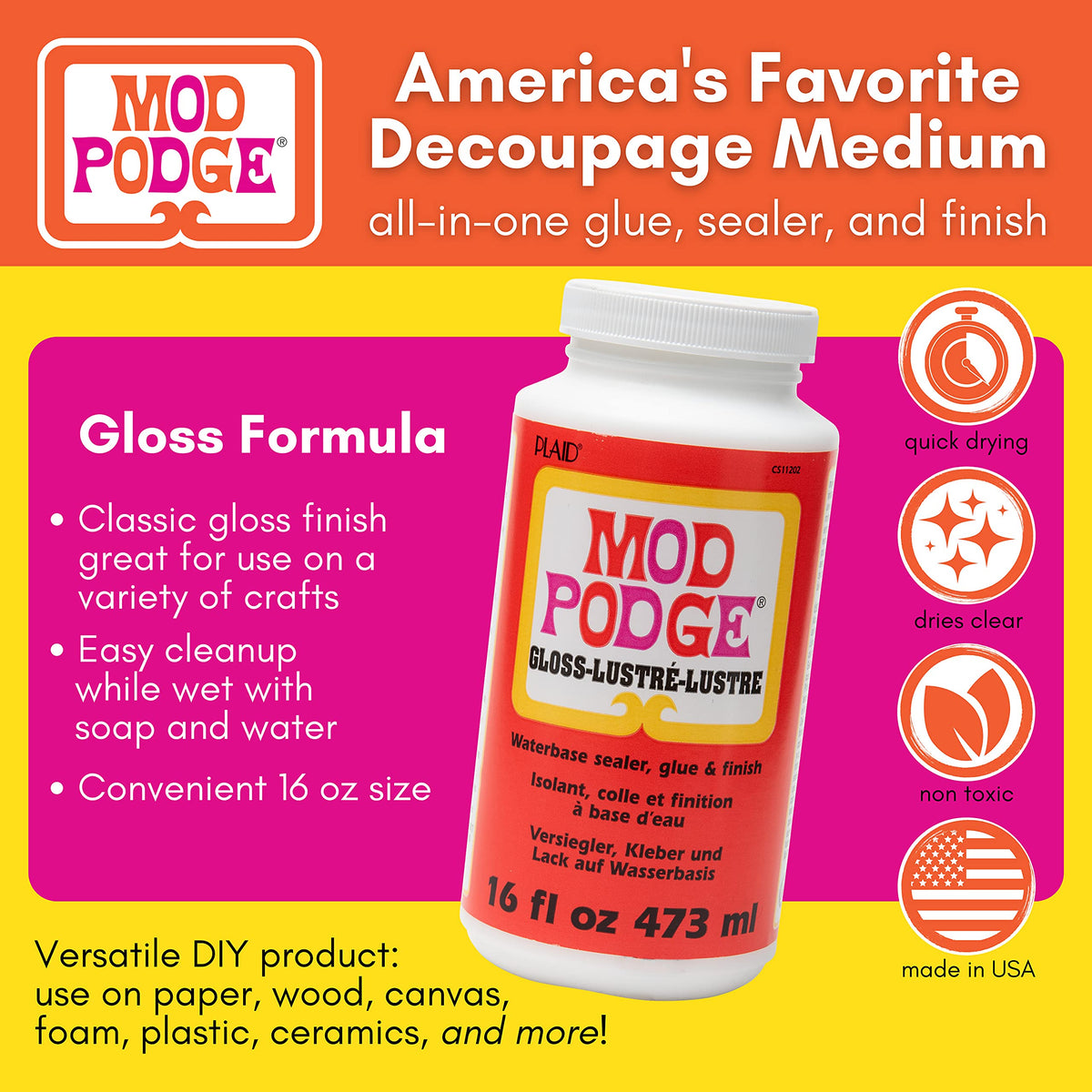Mod Podge Brillo, 473 ml