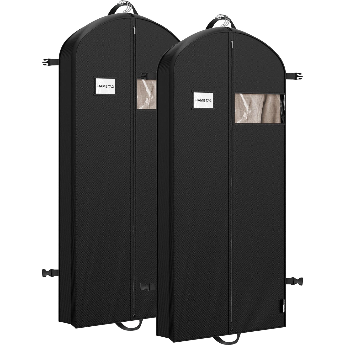 Simple Houseware Portatrajes resistente de 43 pulgadas con bolsillo para vestidos y abrigos