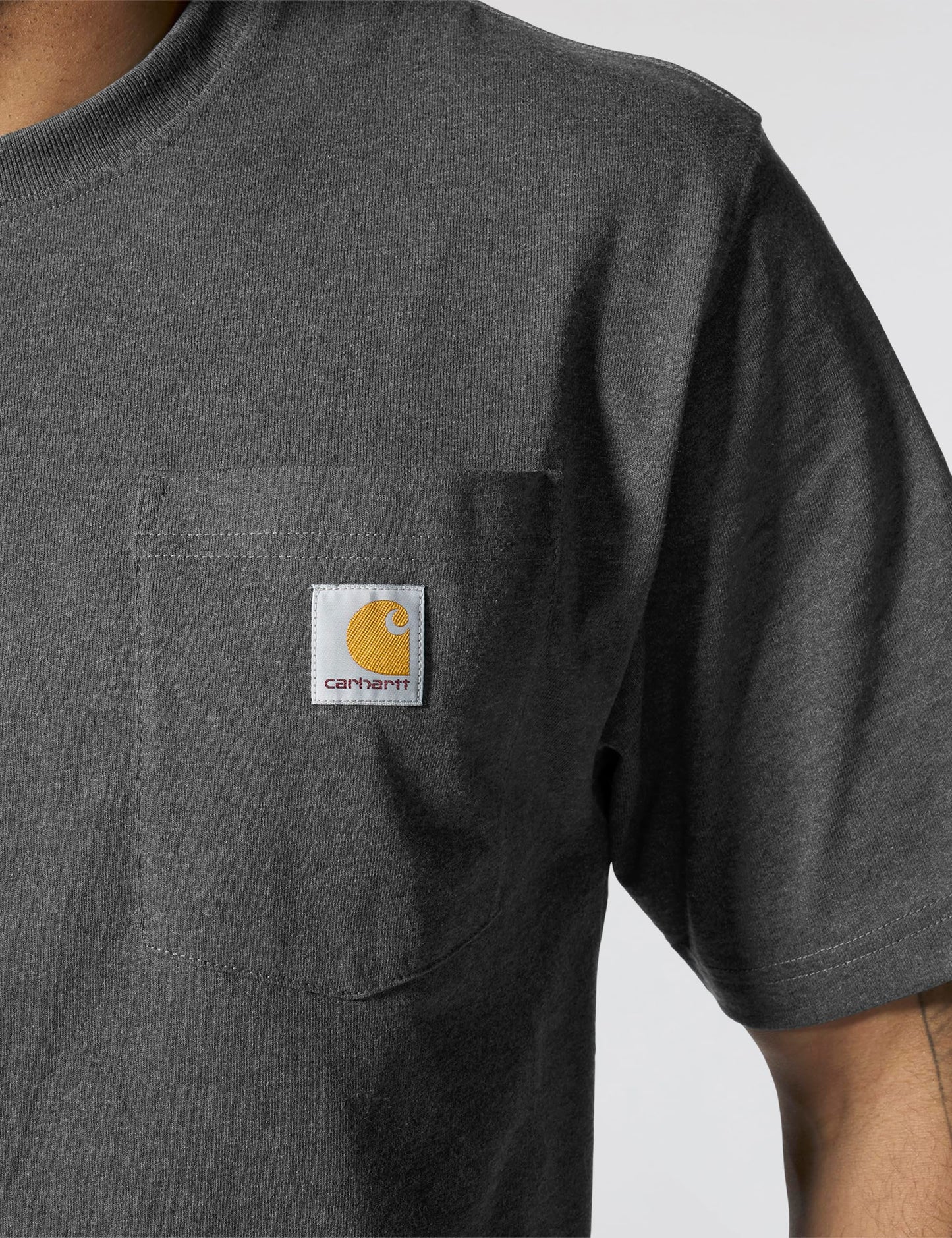 Visit The Carhartt Store Work Wear Pocket Short-Sleeve Camiseta para Hombre Carbonio Heather XL