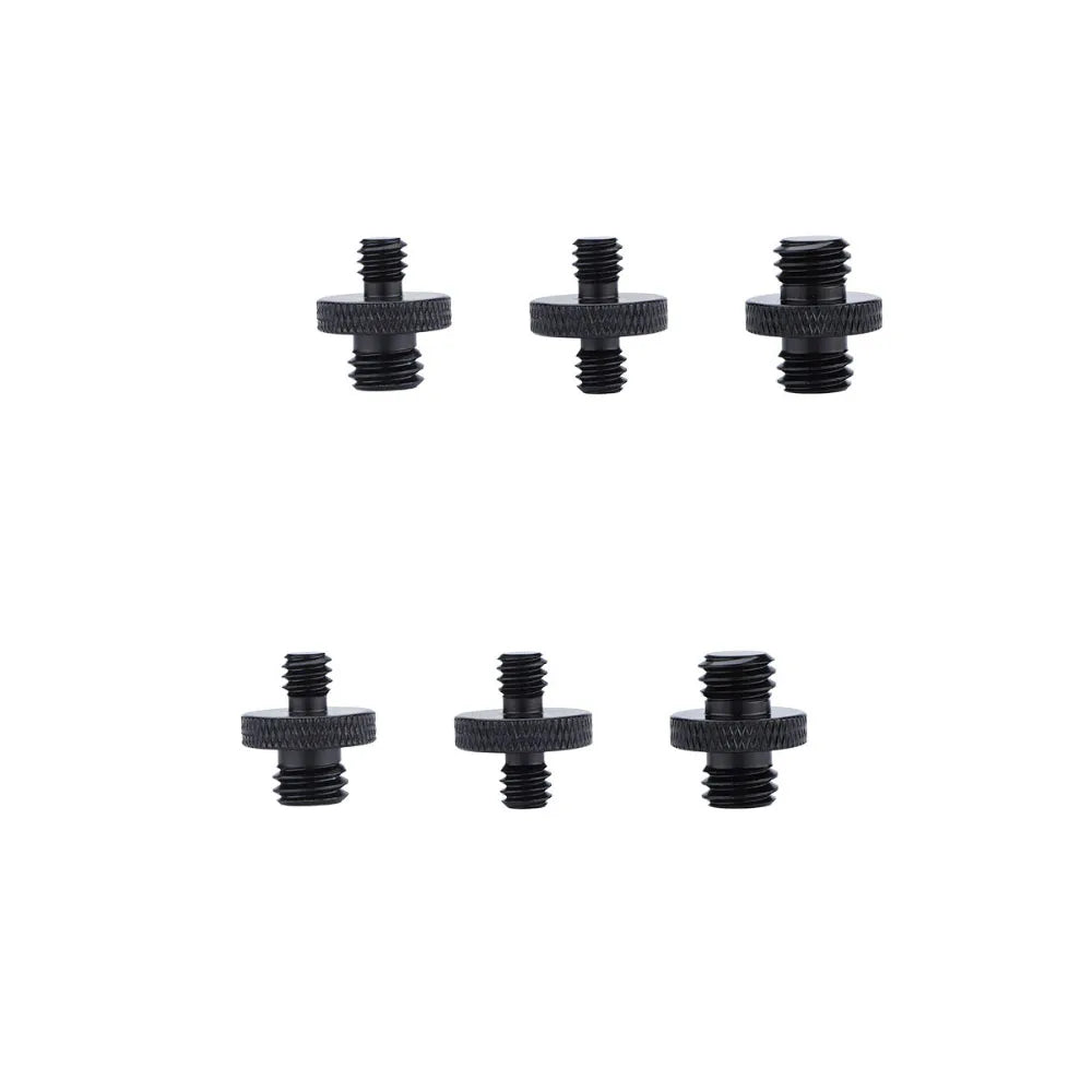 Microphone 1/4 20 to 3/8 Screw Adaptor Aluminum Tripod Rotation Quarter Fill Light Pan Tilt Adapter  Live Streaming