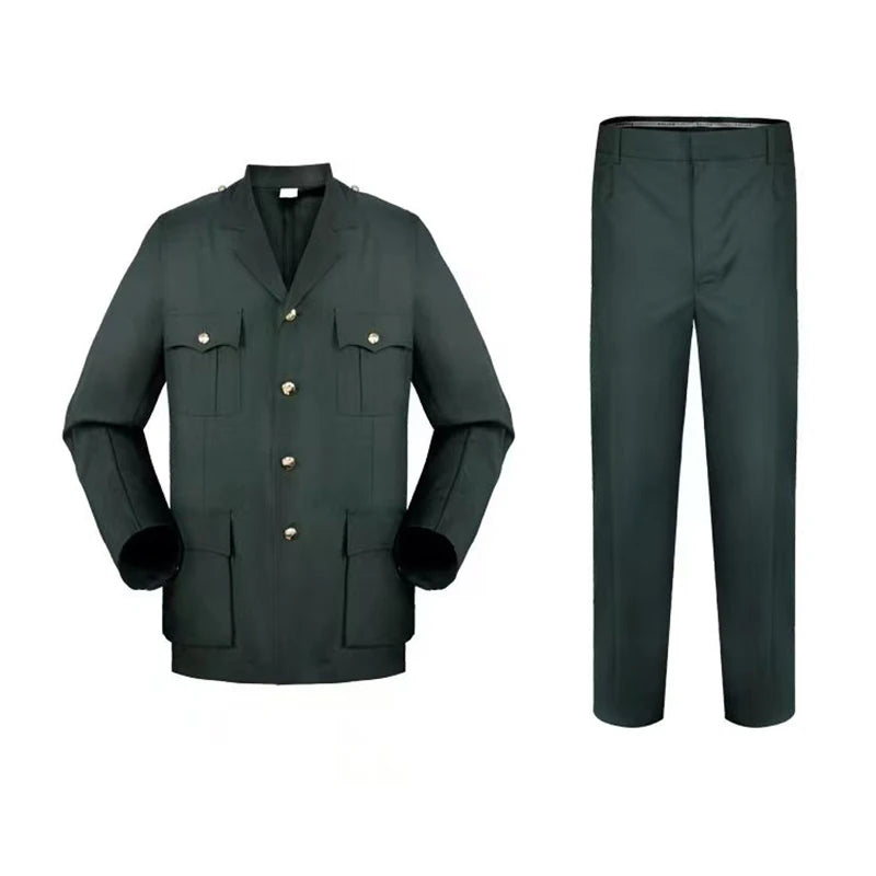 CHINA XINXING Spot Goods Embossed Green Uniform Women and Men Daily Work 50% Wool 50% Polyester Set