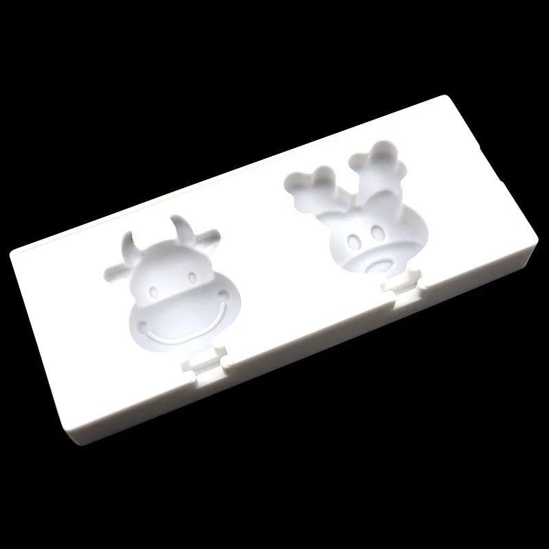 Deer-Shaped Ice Cream Mold Food Grade Silicone Easy Release Summer Popsicle Making Tool Cake Tools