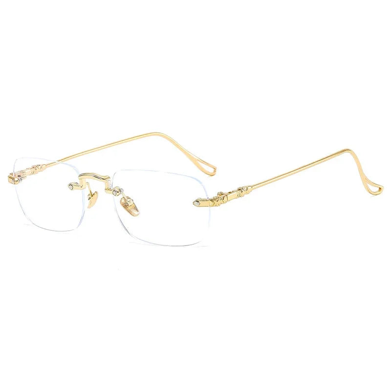 Blue Light square Rimless Photocromatic Glasses Lunett Photogray Change Color Sunglasses Lunett Photogray Antireflet Sunglasses