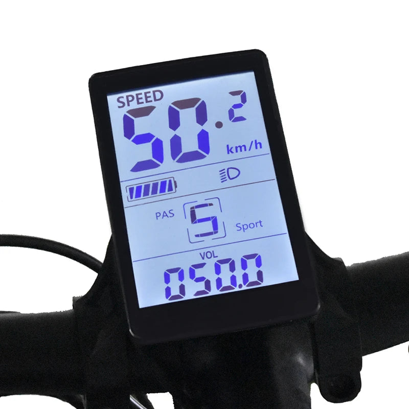 Smart Digital Odometer Applicable to UART2 LCD Electric Bicycle Computer Outdoor Riding Speed Sensor Bike Speedometer