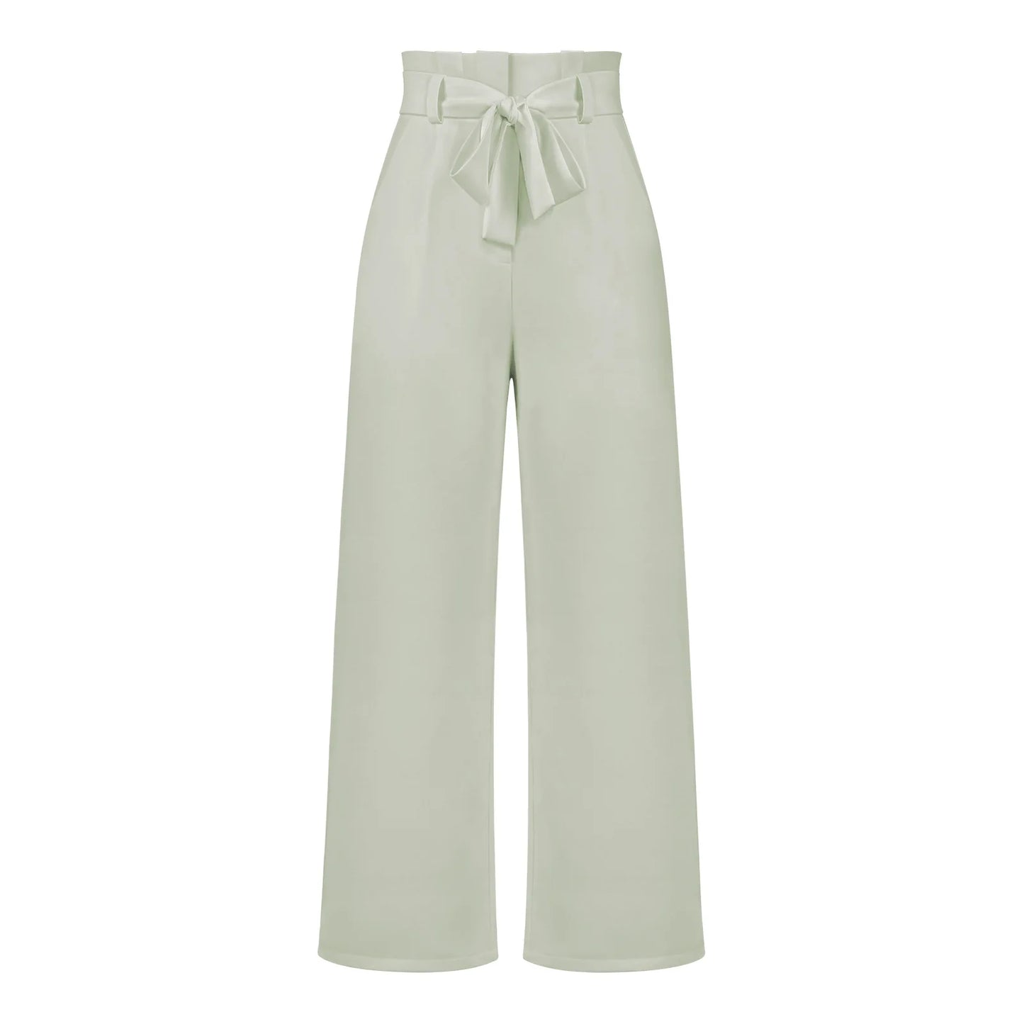 New Arrival Office Lady Trousers | Casual Versatile Wide-Leg Pants with Belt | Elegant Workwear Trousers for Summer