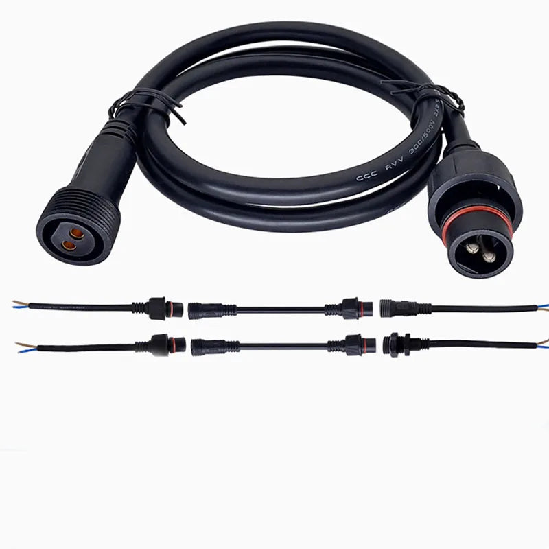 Outdoor Extension Cord 50 Feet Spaced 6 Outlet Plugs Weatherproof Multi-outlet Cord for Landscape Lights Holiday Decorations