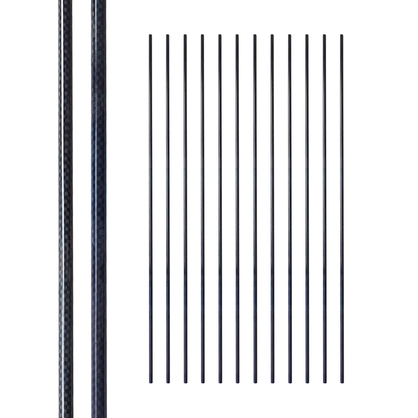 Factory Wholesale Pure Carbon Fiber Arrows 3K Print Carbon Shaft Spine 300-1000 Sizes 3.2mm 4.2mm 6.2mm Recurve Bows Shooting