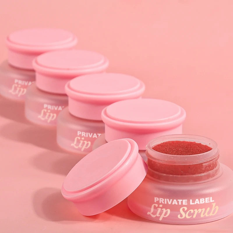 Custom Private Label Lip Scrub Smooth Moisturizer Peeling Dead Skin Hydrating Pink  Lip Scrub