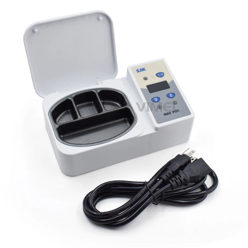 New Dental Digital Wax Heater 4-Well Compartment Wax Pot for Melting DC Dental Laboratory Wax Pot Warmer