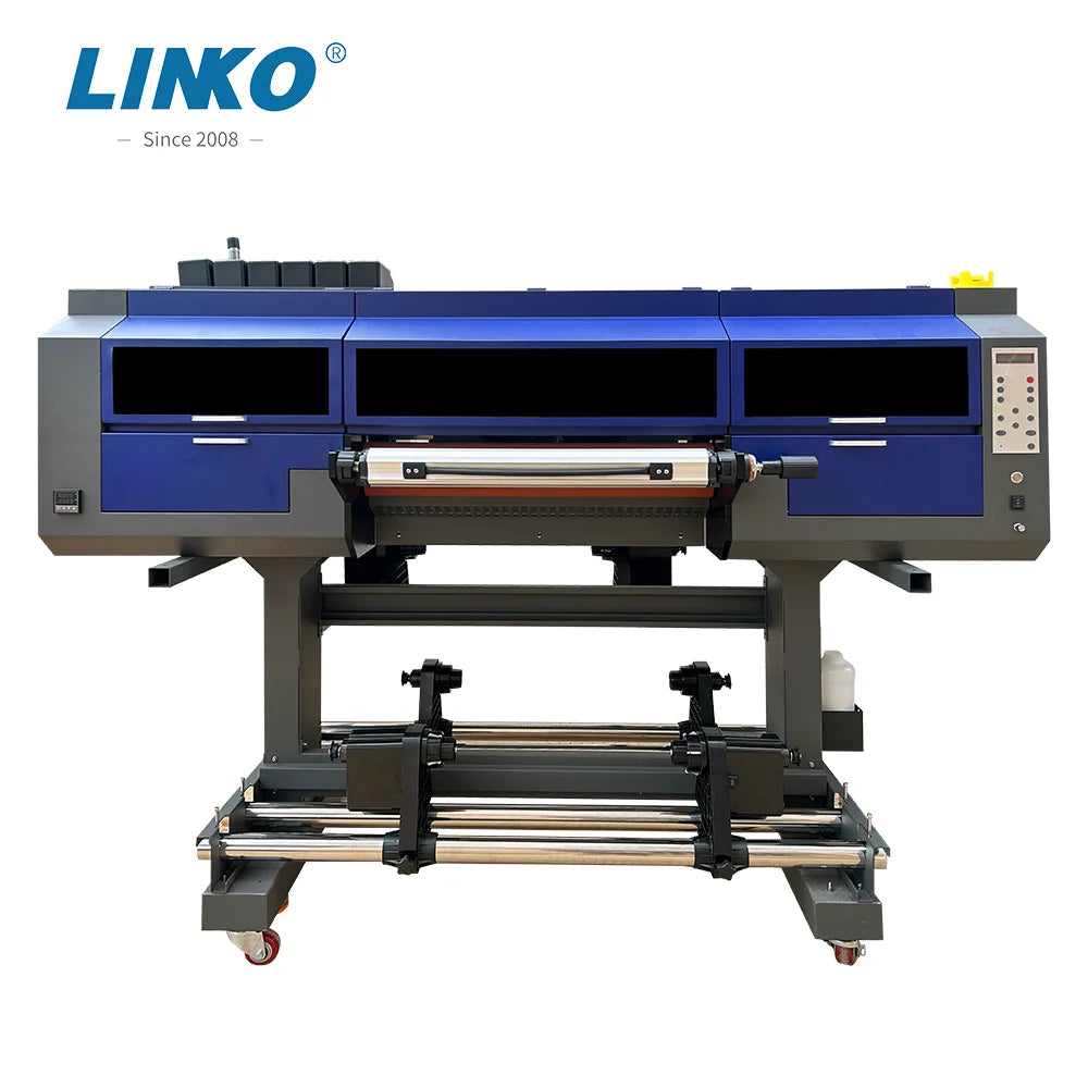 LINKO Multifunctional 24inch UV Printer With 3 I3200 Heads Self-Adhesive Logo Printing 600mm Uv Dtf Printer Machine