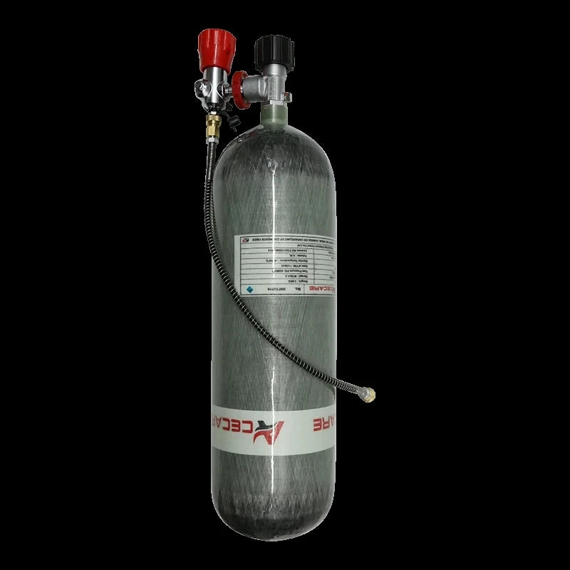 Acecare 6.8L 300bar Carbon Fiber Air Tank with Normal Valve and Filling Station for Paintball Filling and Hunting