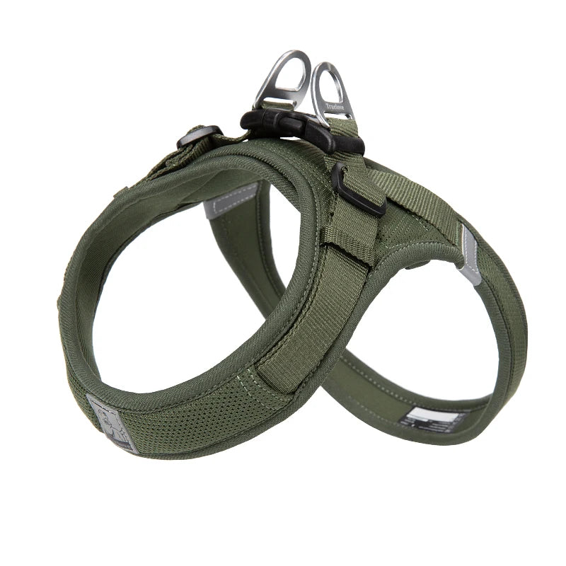 OEM Custom Logo Wholesale Adjustable No Pull Soft Reflective Pet Dog Harness Nylon Designer Outdoor Dog Training Vest Breathable