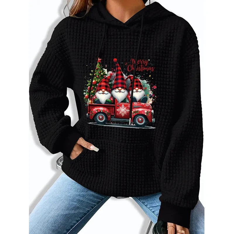 2025 European and American Cross - Border Foreign Trade Women's Hoodie 3D Digital Printed Hooded Sweatshirt