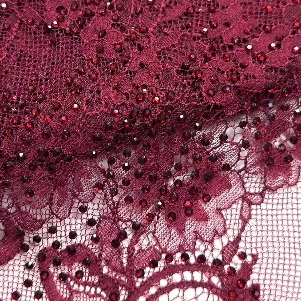 Wholesale Colorful Bling Bling Shine Sequin Rhinestones French  Fabric for Womens Lace Outfit