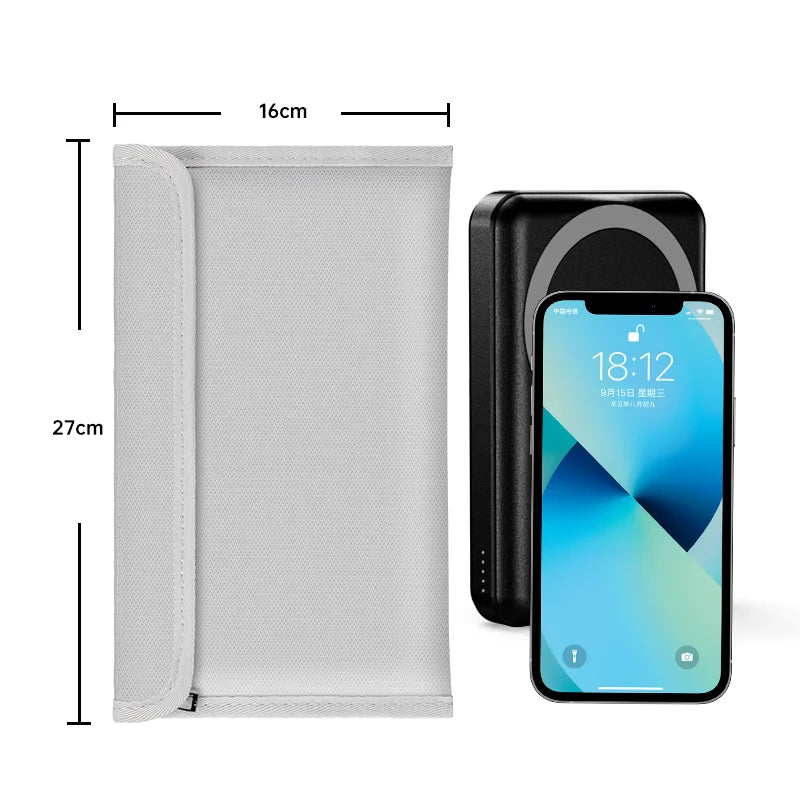 YHX 20000 MAh Power Bank Storage Bag Fireproof and Explosion-proof Mobile Power Bank Safe Storage Travel Essential