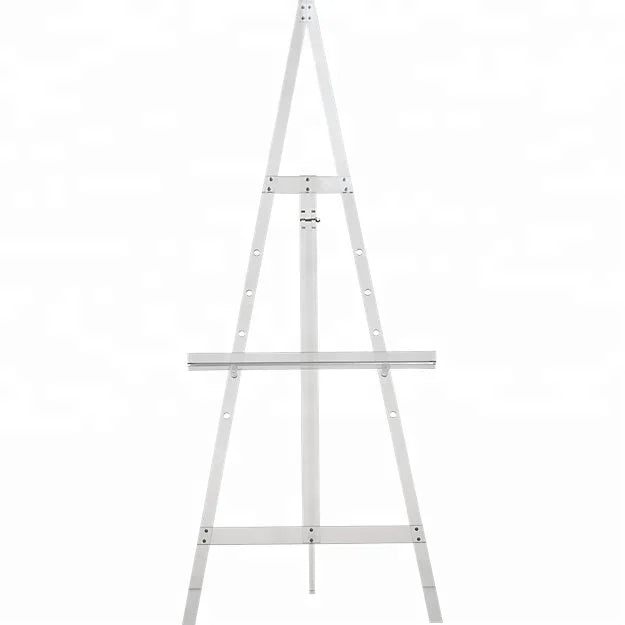 Acrylic Easel Stand for Art Paintings Exhibition Clear Adjustable Acrylic Wedding Road Lead Display Stand