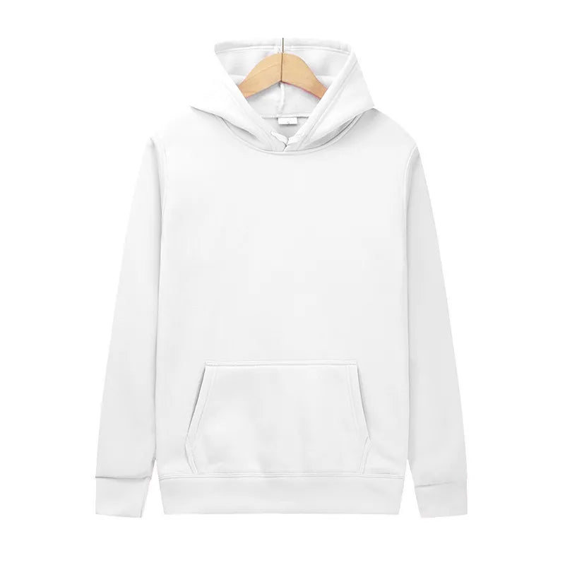 Oem customized  trade plain sweatshirt men and women solid color sweatshirt printed hoodie loose casual hoodie