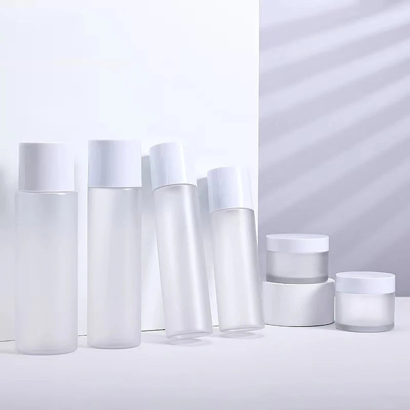 High-End PET Plastic 100ml/120ml/150ml 200ml Cylinder Toner Bottles for Skin Care Lotion Essence-Transparent Cosmetic Packaging