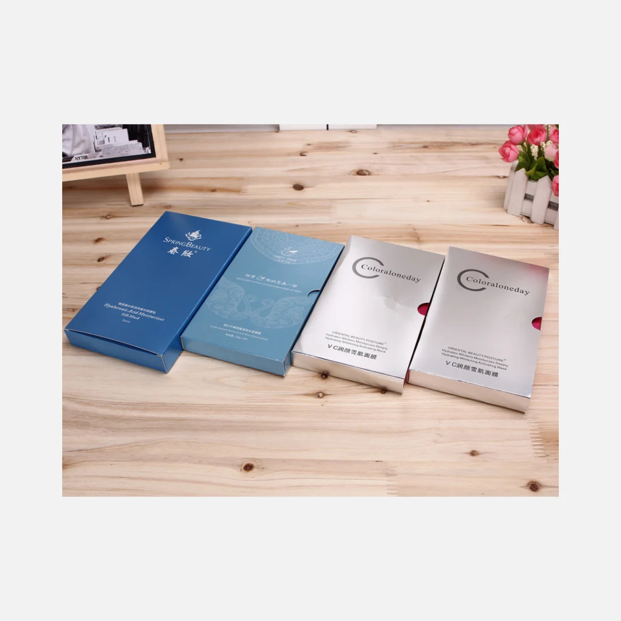 Recyclable Art Paper Makeup Packaging Boxes with Embossing and Logo Printing for Face Cream and Cosmetics