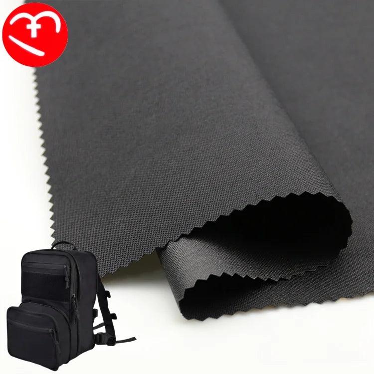 Black Flame Retardant 500D Nylon 66 Cordura Oxford Fabric Waterproof Tear-Resistant PU Coated High Strength Durable for Uniform