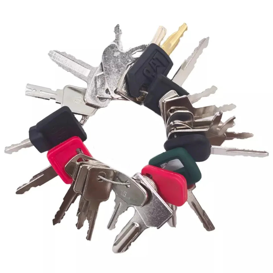 24 Heavy Equipment Keys Master Set Construction Ignition Key Set JCB CASE JD JLG Komatsu Kubota Yanmar Takeuchi