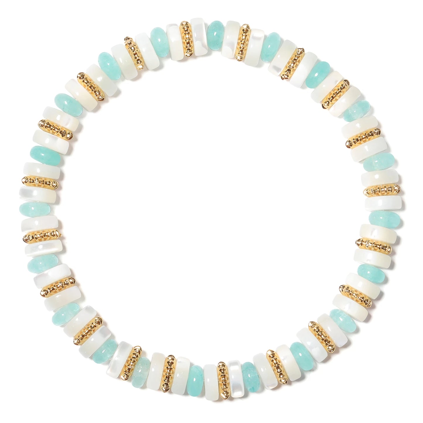 Fashionable Versatile Bracelet Natural White Shell Bead Stretch Bracelet Women's Jewelry Factory Wholesale