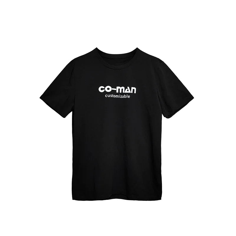 Men's Loose Fit Vintage 100% Organic Cotton Eco-Friendly Solid Color Short Sleeve T-shirt Daily Use Fashion Trend