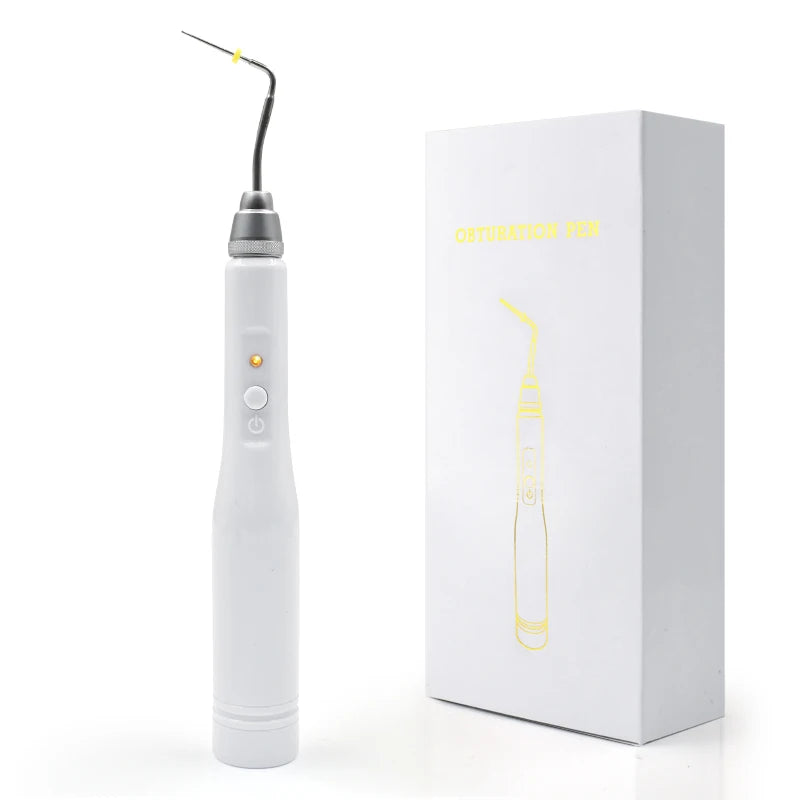 Dental Gutta Percha Obturation System Endo Obturation Pen with 2 Tips Hot Melt Filling Pen Root Canal Filling Dental Cutter