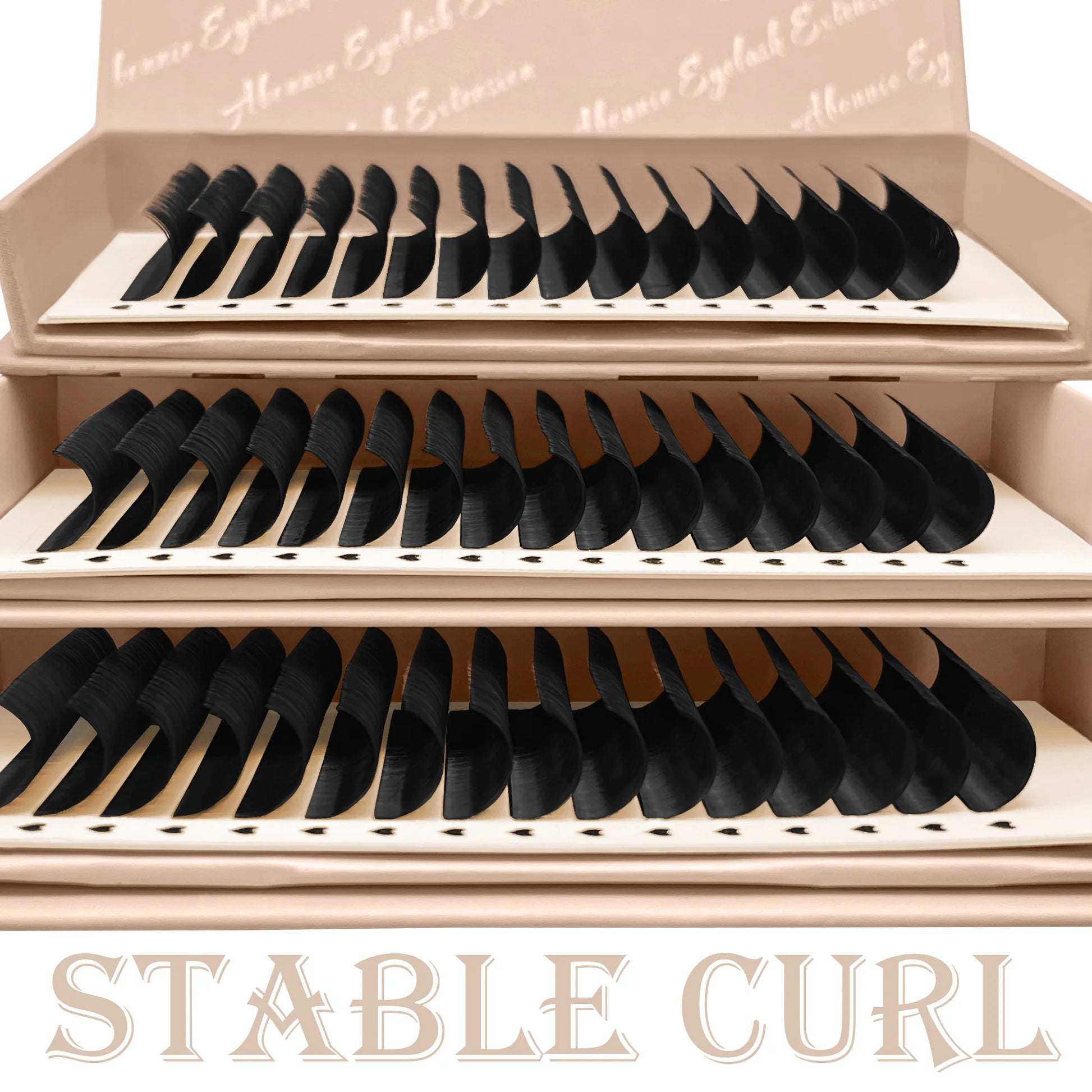 Abonnie Dark Cashmere Lash Trays Matte Black Faux Mink Lash Extensions Volume Trays Wholesale Fluffy Individual Lashes