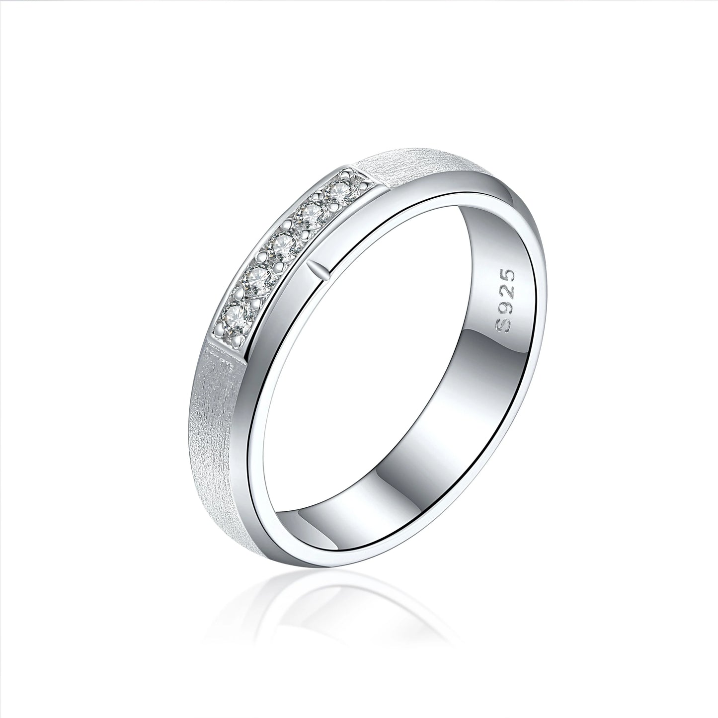 Custom Factory Women's Bling 925 Sterling Silver Diamond Jewelry Luxury Wedding Fingers Rings Fashion Promises CMA for Certified