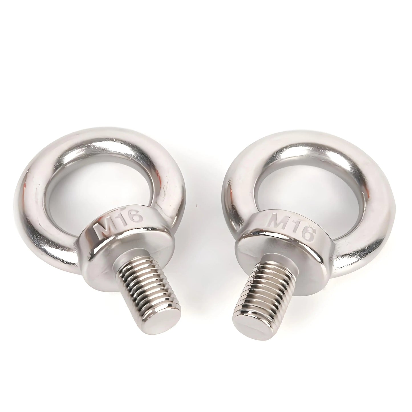 Best-Selling Durable Stainless Steel Eyebolts and Nuts Super Wear Resistant with Good Corrosion Resistance Plain Finish