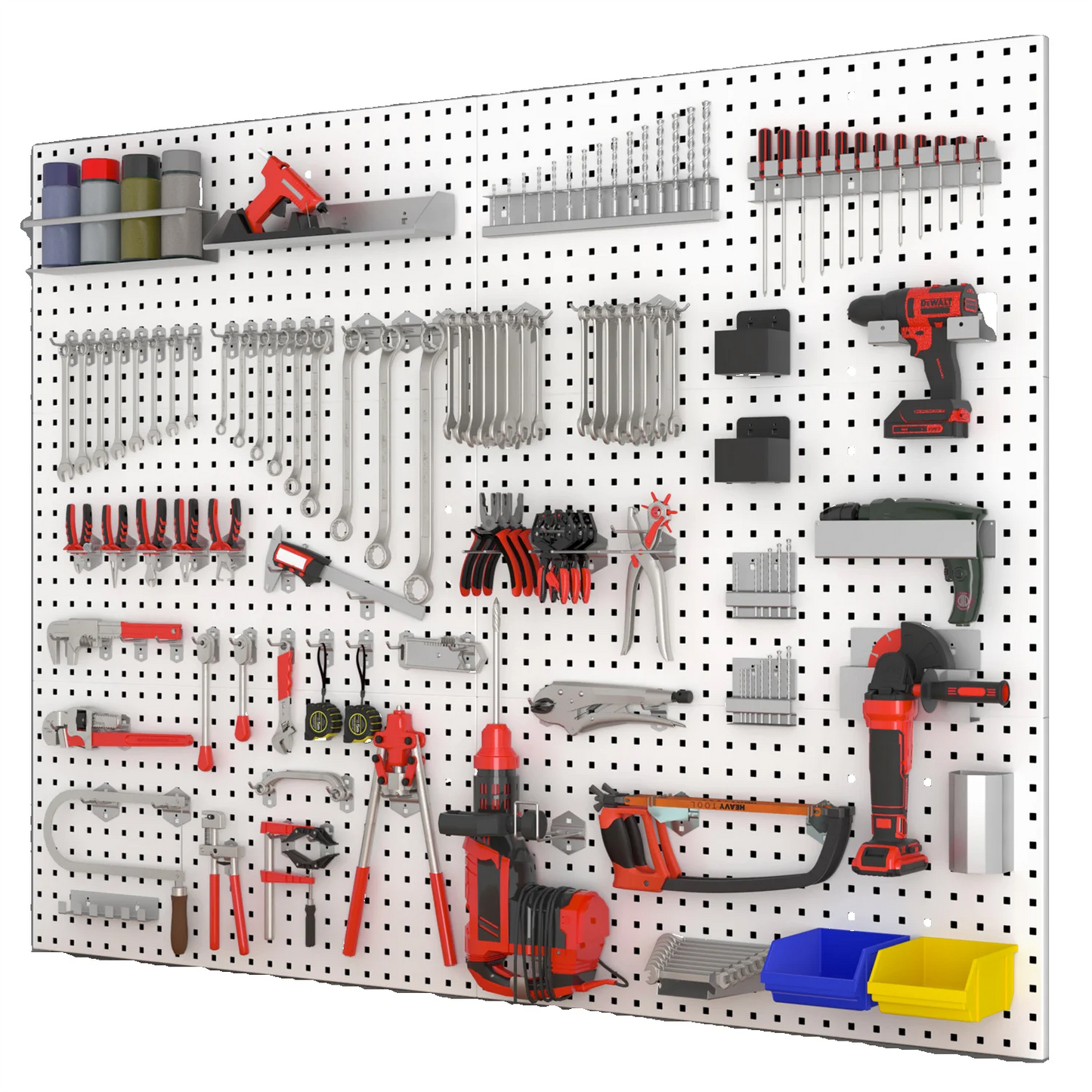 1200*500mm1.0mm Retail Store Wall Mounted Pegboard Power Tool Display Panel for Hardware Shop