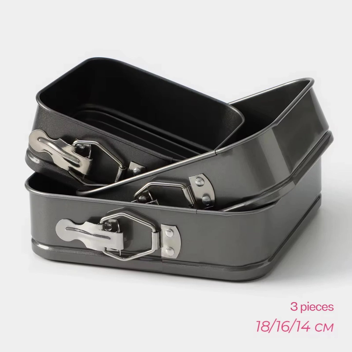 26*6.5CM Square Baking Pan Springform Non-Stick Eco-Friendly Home Kitchen Carbon Steel Baking Tray