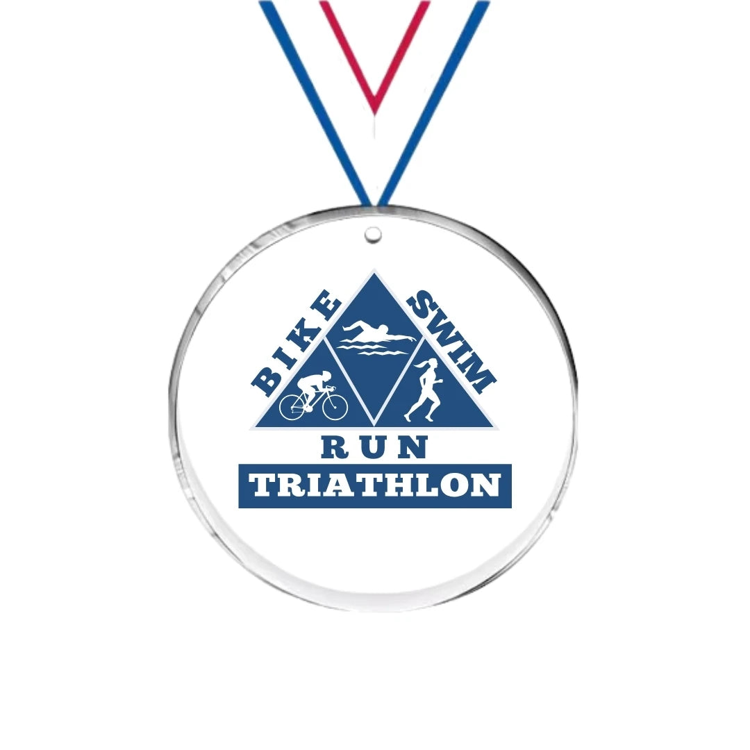 High-Quality Acrylic Award Medals with Custom Logo for Sports Competitions