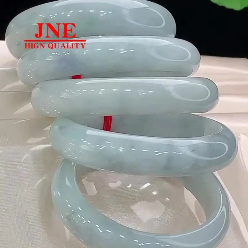Natural A- Type Jade Jewelry Ornament Water Bowl Head Type Jade Fine Bean Color Imperial Concubine Jade Bracelet Wholesale