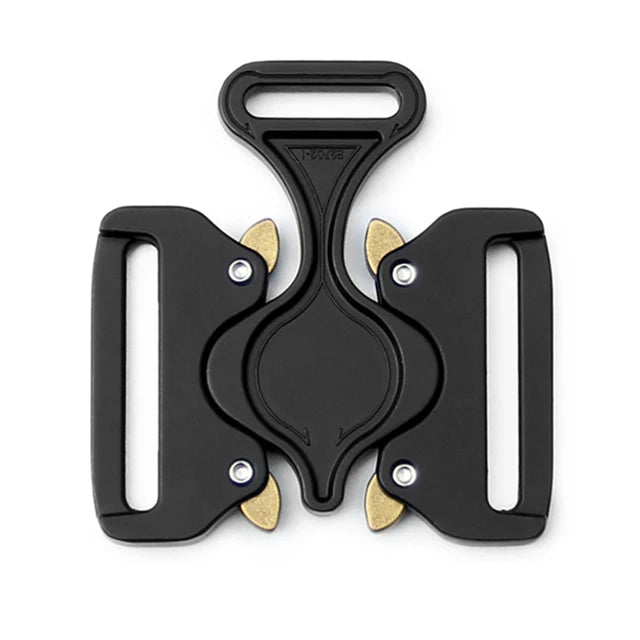 27mm/38mm/45mm Metal Buckles Alloy Double Release Hook Safety Belt Buckle DIY Adjustable Outdoor Sports Belt Accessories