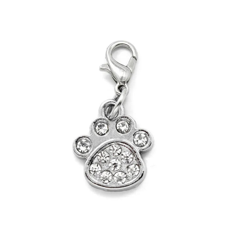 Wholesale Decoration Collar Tag Pet Dog Paw Pendant Charms