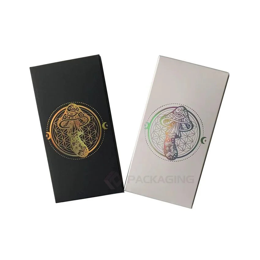 Ready to Ship Chocolate Packaging for 6 Folding Chocolate Paper Box for Single Bar with Silicone Polycarbonate Mold Foil Wraps
