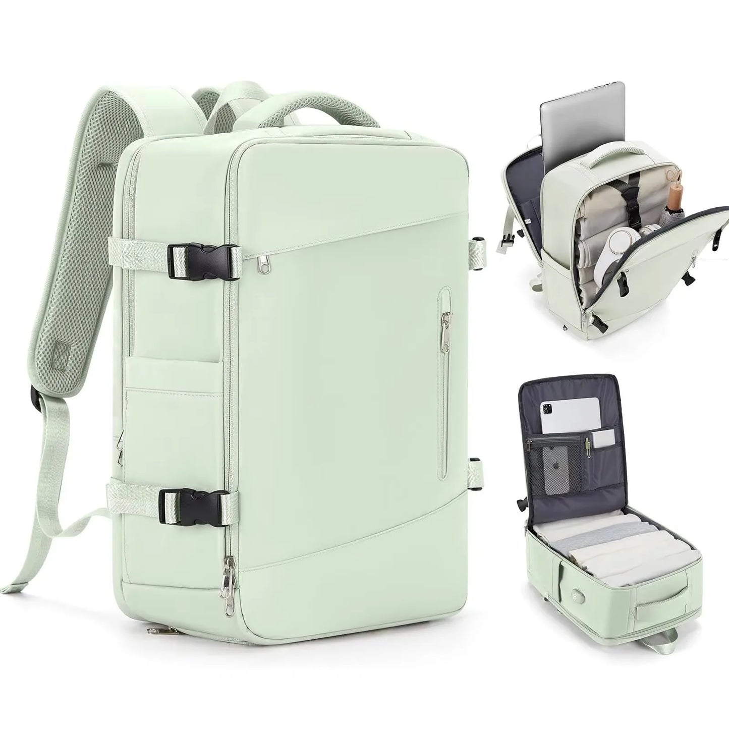 HeroicKnight Fashionable Student Backpack Large Capacity Waterproof Teens Modern School Backpacks Men Travel Bagpack for Laptop