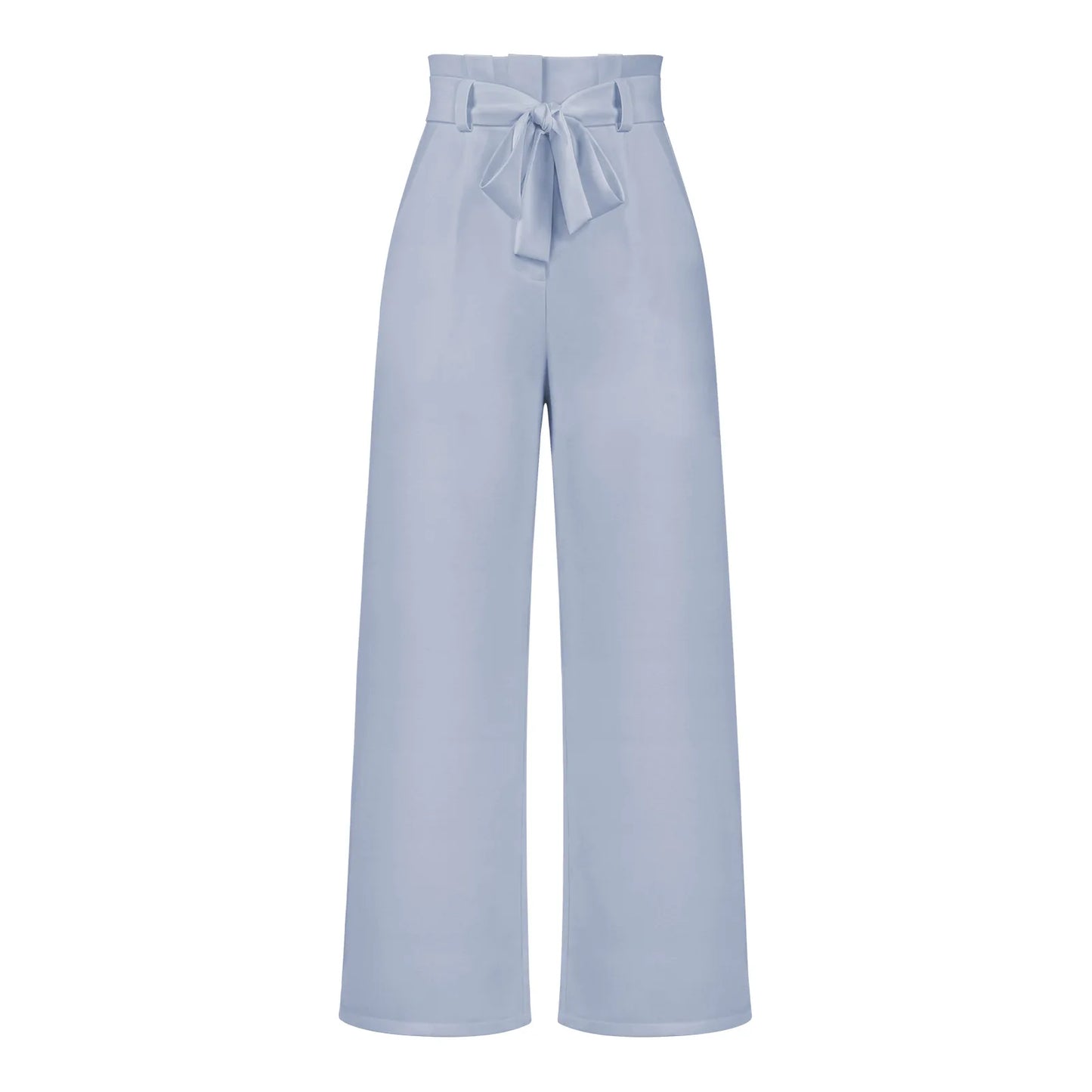 New Arrival Office Lady Trousers | Casual Versatile Wide-Leg Pants with Belt | Elegant Workwear Trousers for Summer
