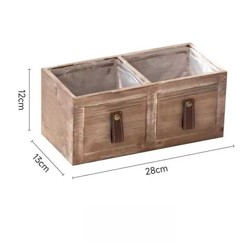 Pioneera Retro Creative Pastoral Style Eco-friendly Flower Pots Floor Boughpot Garden Decor 3-6L Capacity Succulent Green