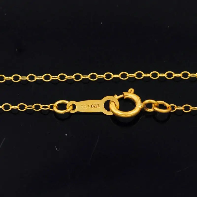 GP 1.17m 1.3mm 1.7mm Width Round Cable Chain Necklace 14K Gold Filled Permanent Jewelry Finished Chain Necklaces for Women Girls