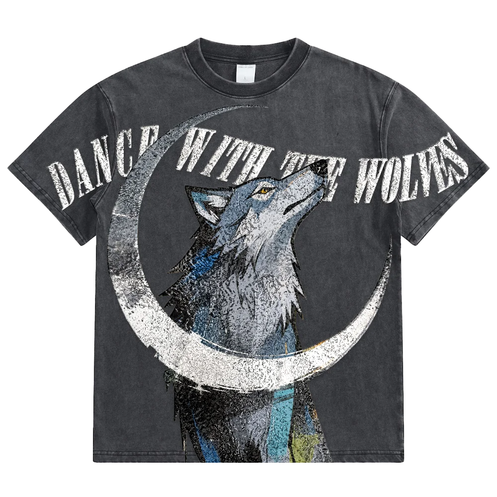 Men's Vintage T-Shirt Manufacturer's Acid Wash Black Sun Fade Short Sleeve 100% Cotton Oversized Drop Shoulder Streetwear