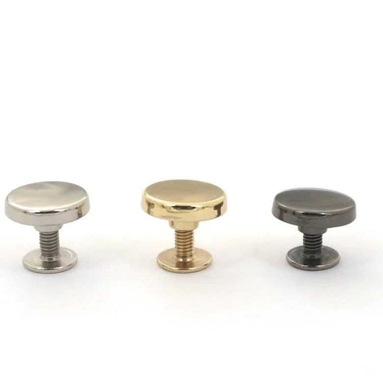 Custom logo 9/10/12/13/15/18/20mm Size Zinc Alloy Metal Screw Back Metal Stud for Shoes Garment Leather Bags Rivets and Studs