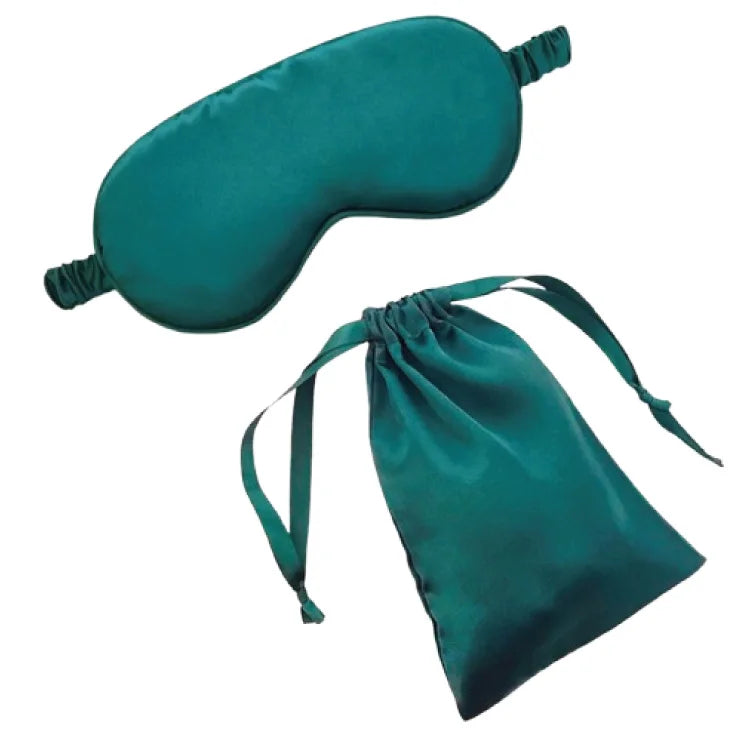 Silky Satin Light-Shading European-American Fashion Travel Eye Mask Set Pouch Four Seasons Use Includes Accessories Sleep Custom